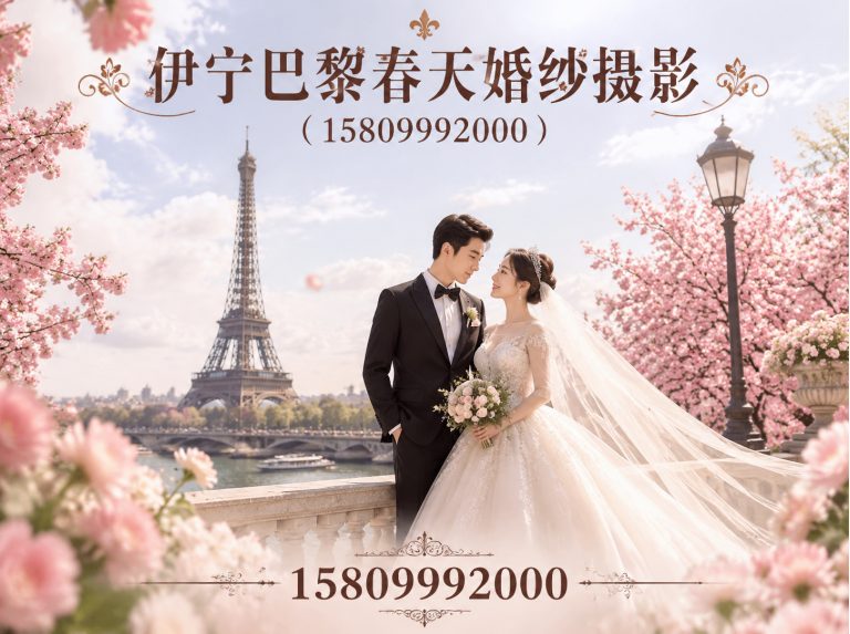 伊宁县伊宁巴黎春天婚纱摄影展示图